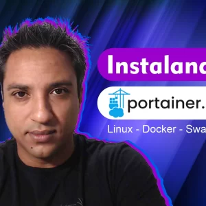Capa-Instalação-Portainer-Docker-Swaerm-Linux