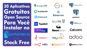 Capa Youtube Como Instalar 20 Aplicações no Portainer gratuitas - Stack Free
