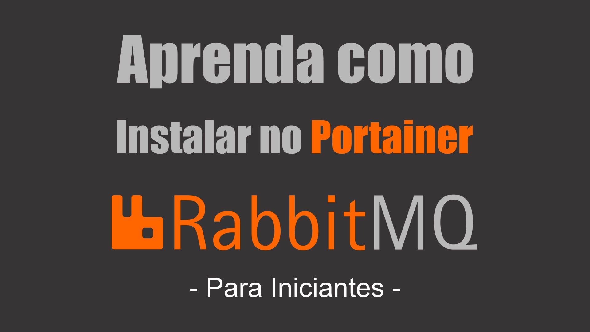 Como Instalar o RabbitMQ no Portainer