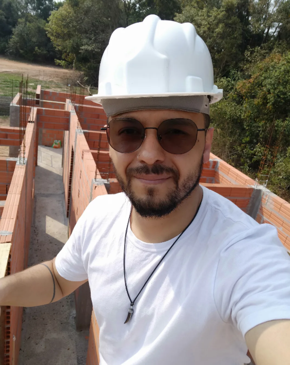Wilson Alves em obra de cliente